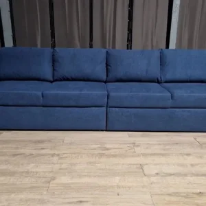 Blue Fabric 4-Seater Sofa – Unused and Clean