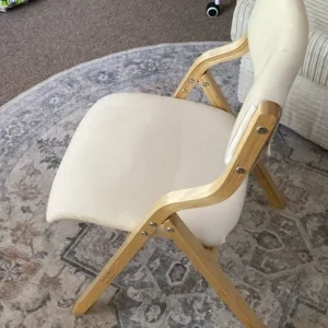 Wooden folding chair