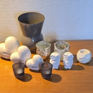 Selection of Ornaments - Tea Lights, Vase, Small Decor