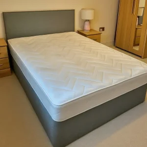 Divan bed with sleek modern drawers and firm base – Single, Small Double, Double, King Size