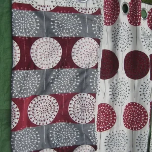 Pair of Double-Sided Poly-Jacquard Curtains, 230cm x 137cm - Image 4