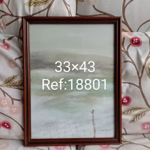 Framed watercolour, 33cm x 43cm