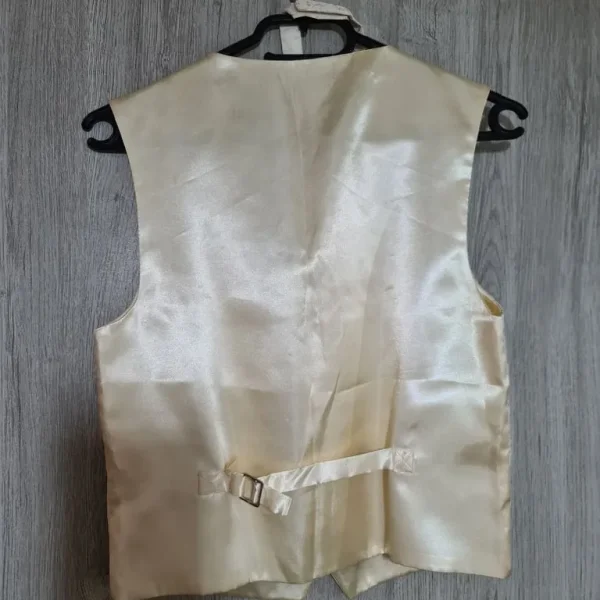 Boy's silk cream waistcoat, age 3