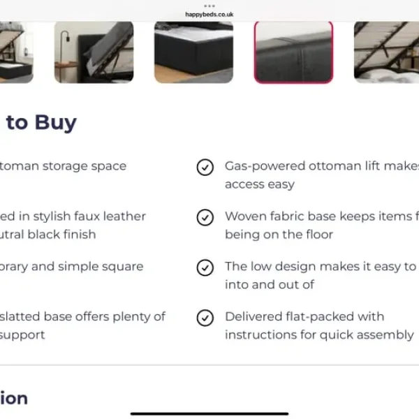 Single bed base without mattress