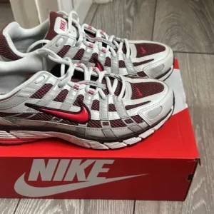 Nike P-6000 Trainers Off White and Red UK Size 9 - Image 4