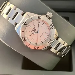 Tag Heuer Ladies Aquaracer 30mm Silver - Image 3