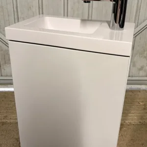 Wall Hung Vanity Unit with White Ceramic Basin - Image 3