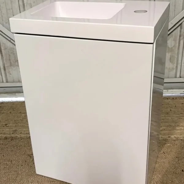 Wall Hung Vanity Unit with White Ceramic Basin
