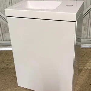 Wall Hung Vanity Unit with White Ceramic Basin