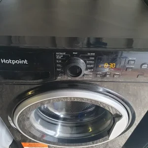 Black washing machine - Image 2