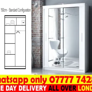 Bedroom mirror with wardrobe set - Image 2