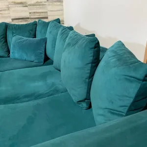 Teal Corner Sofa – L-Shaped, Modern, Comfortable - Image 3