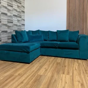 Teal Corner Sofa – L-Shaped, Modern, Comfortable - Image 6