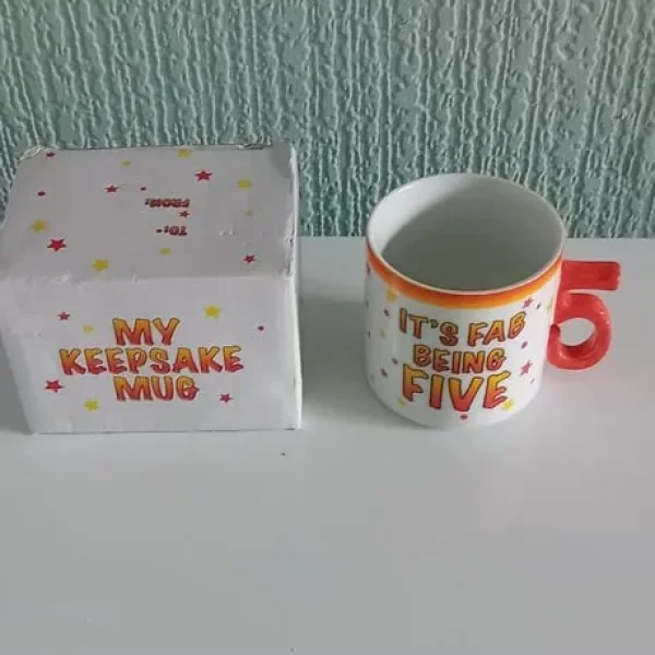 Age 5 birthday mug