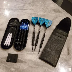 Two Sets of Professional Tunsten Darts – Pouches and Flights - Image 2