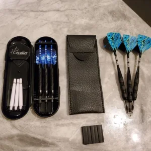 Two Sets of Professional Tunsten Darts – Pouches and Flights - Image 6