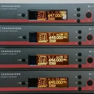 4x Sennheiser EW100 G3 Wireless Receivers 606-648MHz