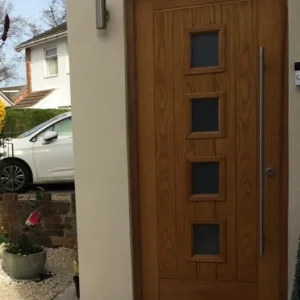 Solid oak Howdens front door