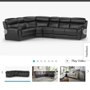12-month-old Sofology Corner Leather Sofa