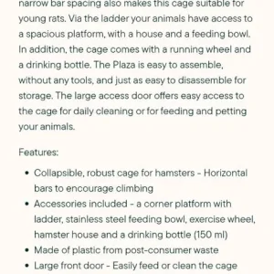 Syrian hamster cage and all the gear - Image 3