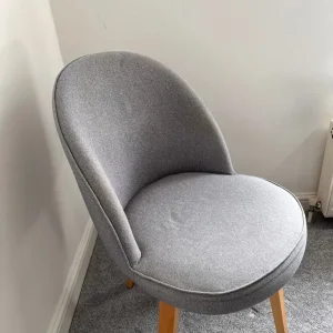 Grey swivel chair