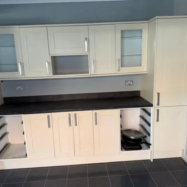 White kitchen cabinet
