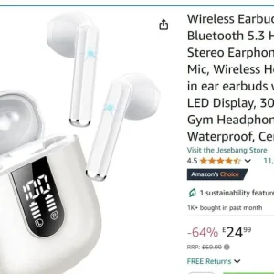 Jesebang wireless earbuds with mic