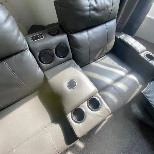 Sofa with heated seats and massage