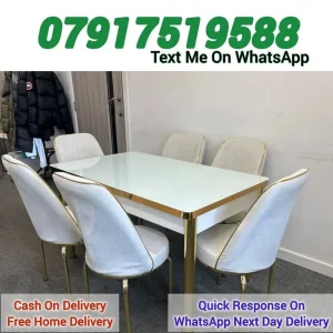 extendable dining table and chairs - Image 2