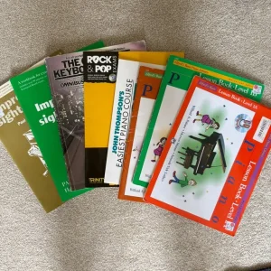 Piano, flute, guitar, clarinet graded books