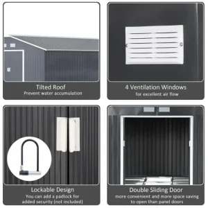 Large all weather shed 11ft by 13ft - Image 3