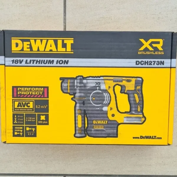 DEWALT DCH273N-XJ 2.5kg 18V Li-Ion XR Brushless Cordless SDS Drill