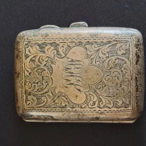 Sterling Silver Cigarette Case 1918 - Image 2
