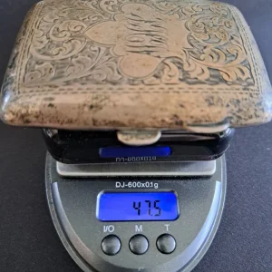 Sterling Silver Cigarette Case 1918