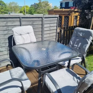 Garden 5-piece table and chairs - Image 2