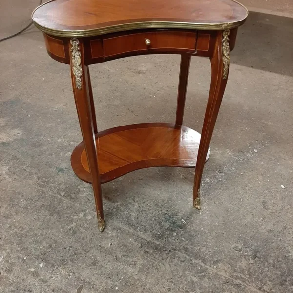 Mid Century French Walnut Side Table
