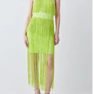 Green midi dress size 8 karen millen - Image 2
