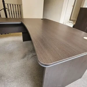 Office desk with printer side desk - Image 3