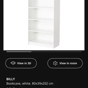 Large bookshelf with six shelves