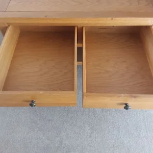 Coffee table with storage drawers and shelf - Image 3