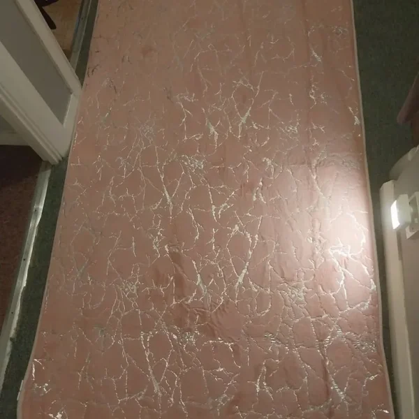 Pink Shimmer Rug with Non-Slip Backing