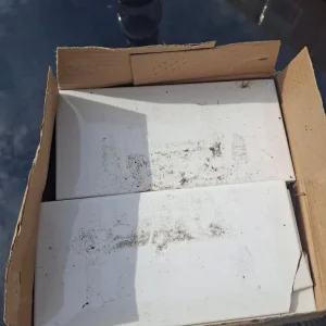 White ceramic tiles
