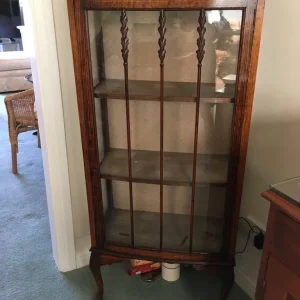 Small wooden display cabinet