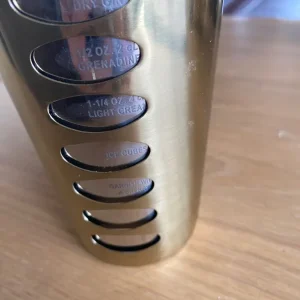 Gold cocktail shaker with recipe cards - Image 2