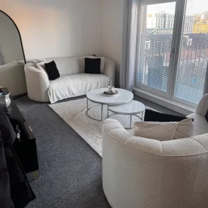 DFS Ivory Boucle sofa set - Image 3