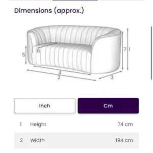 DFS Ivory Boucle sofa set - Image 7