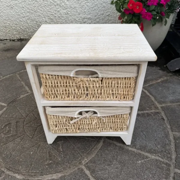 White Wooden Bedside Tables