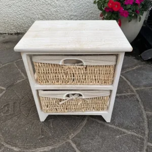 White Wooden Bedside Tables