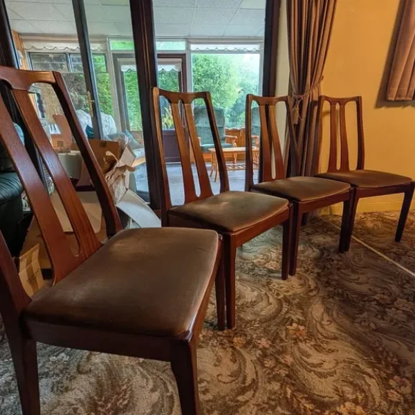 4 mid century GPlan dining chairs