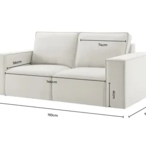 Large 2 Seater Sofa - Image 4